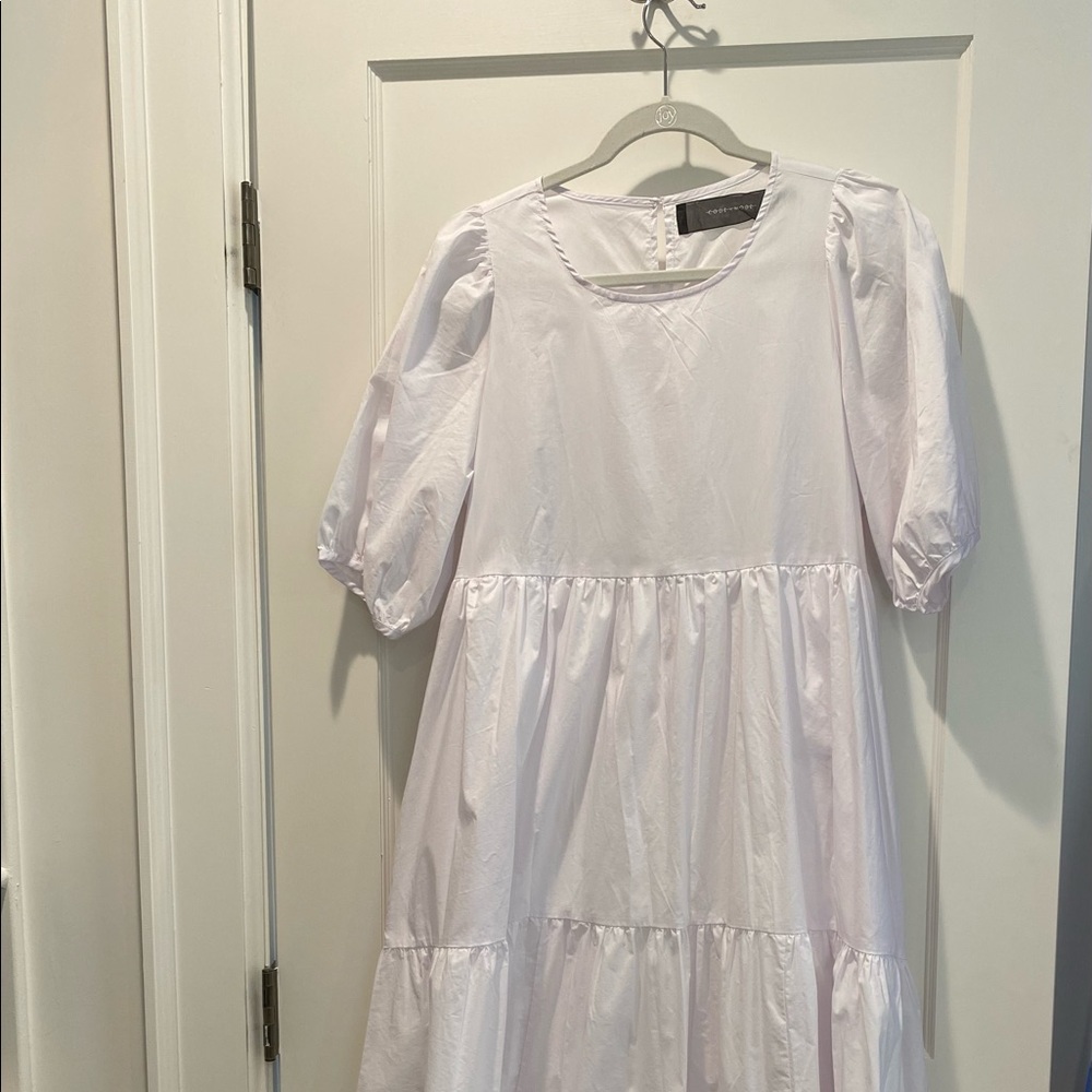 Code X Mode White Tiered Dress - image 2